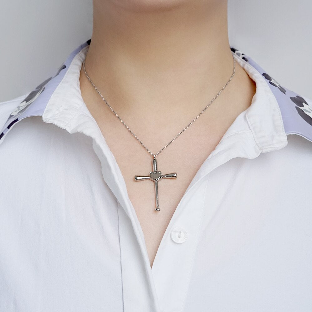 PolishedPlus Customized Pendant Necklace Baseball Valentine's Day Present Baseball Necklace Engraved With Number Gift