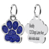 PolishedPlus Customized Petlover gift  Custom Dog Tag For Dogs  Personalized Glitter Dog Name Tag Engraved Dog Cat ID Tag gift