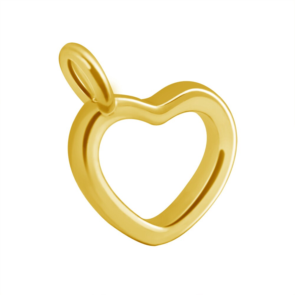 PolishedPlus Customized Stainless Steel Necklace Pendant Charms Smooth Surface-Moon Shape,Five Pointd Star,Heart Shape For Girls