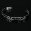 PolishedPlus Customized Titanium Bangle Hollow Letter Bracelet Positive Inspirational Personalized Jewelry for Women Gift