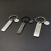 PolishedPlus Customized Valentine's Day Keychain Thanks for all Titanium Steel Letter personalized custom for couple gift