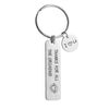 PolishedPlus Customized Valentine's Day Keychain Thanks for all Titanium Steel Letter personalized custom for couple gift