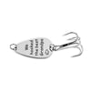 PolishedPlus Customized We hooked the Grandpa fishing lure stainless steel key ring fish hook Grandfather's gift