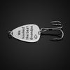 PolishedPlus Customized We hooked the Grandpa fishing lure stainless steel key ring fish hook Grandfather's gift