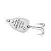 PolishedPlus Customized You are the GREATEST catch of my life fishing gift fishing lure stainless steel key ring fish Hook gift