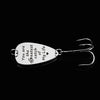 PolishedPlus Customized You are the greatest catch of my life fishing lure Letter fish hook Keychain Father's day Gift