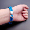 PolishedPlus Customized bracelet Blue anchor Inspirational bangle personalized gift