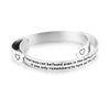 PolishedPlus Customized bracelet Happiness can be found Inspirational stainless steel bangle Letter personalized for Women gift