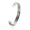 PolishedPlus Customized bracelet Mothers and daughters stainless steel bangle Thanksgiving Letter personalized for Mom gift
