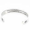 PolishedPlus Customized bracelet Mothers and daughters stainless steel bangle Thanksgiving Letter personalized for Mom gift