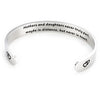 PolishedPlus Customized bracelet Mothers and daughters stainless steel bangle Thanksgiving Letter personalized for Mom gift