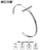 PolishedPlus Customized bracelet Philippians4:13 religious cross bangle stainless steel Letter personalized for Women girl gift