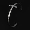 PolishedPlus Customized bracelet Philippians4:13 religious cross bangle stainless steel Letter personalized for Women girl gift