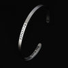 PolishedPlus Customized bracelet REVENGE IS SERVED IN COLD Inspirational stainless steel bangle Letter personalized gift