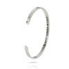 PolishedPlus Customized bracelet REVENGE IS SERVED IN COLD Inspirational stainless steel bangle Letter personalized gift