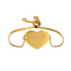 PolishedPlus Customized bracelet Titanium heart box chain engravable bangle jewelry personalized for Women girl gift
