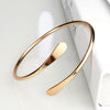 PolishedPlus Customized bracelet copper bangle simple personalized for Women girl gift