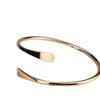 PolishedPlus Customized bracelet copper bangle simple personalized for Women girl gift
