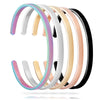 PolishedPlus Customized bracelet engravable stainless steel smooth bangle Letter personalized custom for Women birthday gift