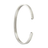 PolishedPlus Customized bracelet engravable stainless steel smooth bangle Letter personalized custom for Women birthday gift