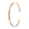 PolishedPlus Customized bracelet engravable stainless steel smooth bangle Letter personalized custom for Women birthday gift