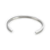 PolishedPlus Customized bracelet engravable stainless steel smooth bangle Letter personalized custom for Women birthday gift