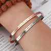 PolishedPlus Customized bracelet you are stronger than you seem Inspirational stainless steel bangle Letter personalized gift