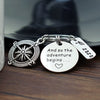 PolishedPlus Customized engravable 2022 Keychain and so the adventure begins Stainless Steel Letter personalized birthday gift