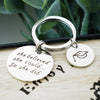 PolishedPlus Customized engravable Keychain She believed she could so she did Stainless Steel Letter personalized birthday gift