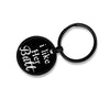 PolishedPlus Customized i like her butt Keychain couple Love black humor stainless steel Letter personalized for Women gift