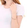 PolishedPlus Customized infinite love stainless steel bangle hollow Letter bracelet Mother's Day Girl Lover for Women Gift