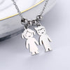 PolishedPlus Customized necklace Valentine's Day gift titanium steel couple boy girl beads personalized for Women girl gift