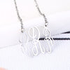 PolishedPlus Customized necklace letter R Baroque style Clavicle Chain simple hollow stainless steel for Women birthday gift