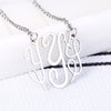 PolishedPlus Customized necklace letter Y Baroque style Clavicle Chain simple hollow stainless steel for Women birthday gift