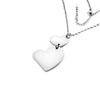 PolishedPlus Customized necklace stainless steel heart necklace personalized custom for Women birthday girl gift