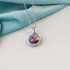 PolishedPlus DIY Double-Sided Photo Custom Picture Necklace Personalized Customized Glass Cabochon Family Lovers Jewelry Gifts