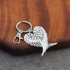 PolishedPlus Keychain Angel Wings Pendants DIY Men Jewelry Car Key Chain Ring Holder Souvenir For Gift