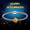 PolishedPlus Halloween Stainless Steel Bracelet Pumpkin Pendant Accessories Gothic Punk Gift Women Unisex Jewelry
