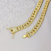 PolishedPlus Men Cuban Chain Necklace Women Rapper Hip-Hop Chains Gold Studded Heavy Bracelet Jewelry Iced Out Necklaces