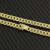 PolishedPlus Men Cuban Chain Necklace Women Rapper Hip-Hop Chains Gold Studded Heavy Bracelet Jewelry Iced Out Necklaces