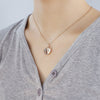 PolishedPlus Personalize Custom Photo Heart Shape Open Locket Hollow Charm Pendant Necklace Clavicle Chain Women Jewelry
