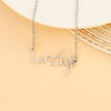 PolishedPlus Personalized Custom Name Necklace Letter Pendant Custom Titanium Steel Clavicle Chain Jewelry Women Gift