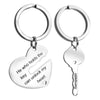 PolishedPlus Romantic Lovers Souvenirs Jewelry Gift Custom Name Couple My Heart Lock Keyring Key Fob Creative Gifts