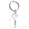PolishedPlus Romantic Lovers Souvenirs Jewelry Gift Custom Name Couple My Heart Lock Keyring Key Fob Creative Gifts