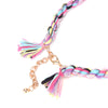 Popular Ethnic Necklace Bohemia Colorful Velvet Tassel Pendant Choker Neck Boho Collar Silk Thread Rope Chain Necklace for Women