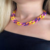 Popular Jewelry Accessories Acrylic Colorful Hip Hop Statement Unisex Choker Necklace 2021 Trend for Party Gift