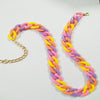 Popular Jewelry Accessories Acrylic Colorful Hip Hop Statement Unisex Choker Necklace 2021 Trend for Party Gift