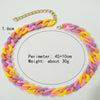 Popular Jewelry Accessories Acrylic Colorful Hip Hop Statement Unisex Choker Necklace 2021 Trend for Party Gift