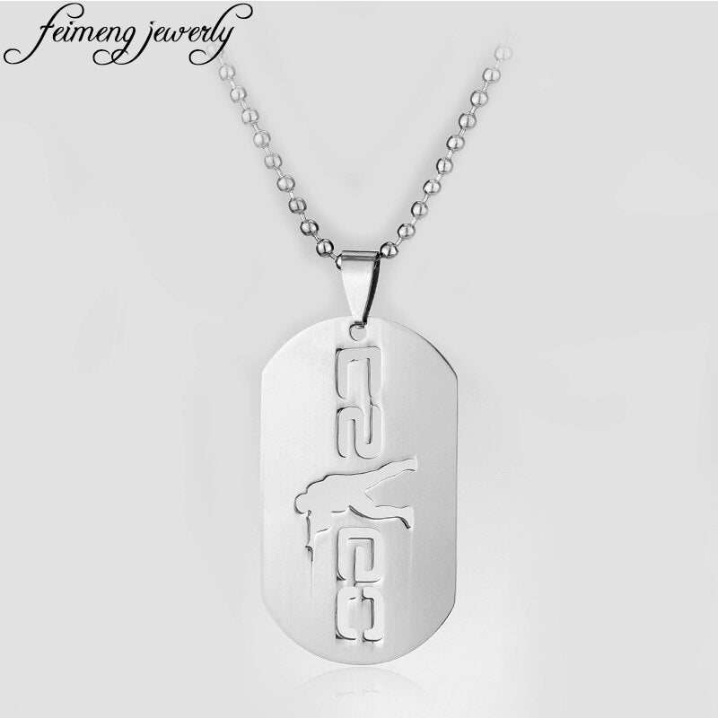 Popular Game CS GO Pendant Necklace Charm Silver Color Sniper Shape Jewelry Accessories For Men Statement Necklace