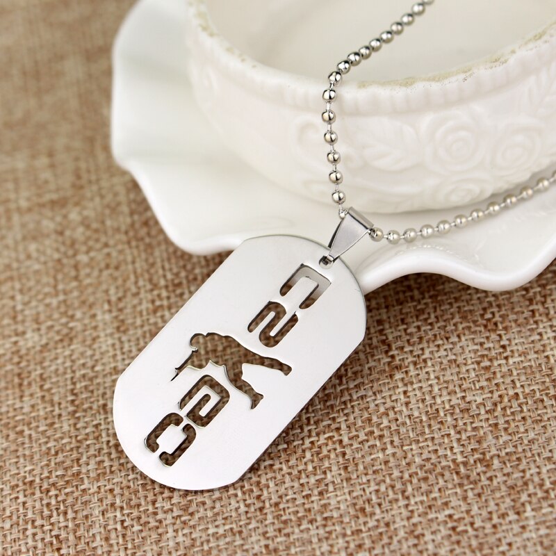 Popular Game CS GO Pendant Necklace Charm Silver Color Sniper Shape Jewelry Accessories For Men Statement Necklace